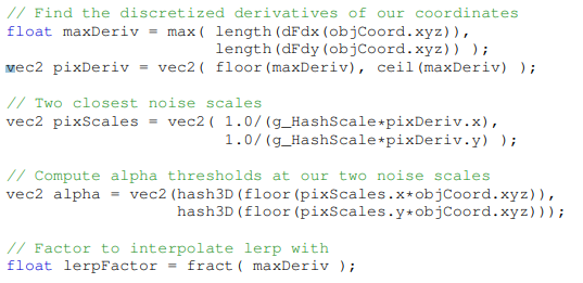 Hashed Alpha Testing