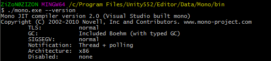 mono --version