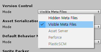 Unity VCS Setting